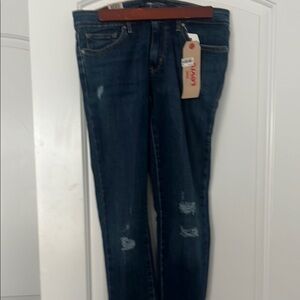 Levi's Blue Skinny Jeans Distressed Denim